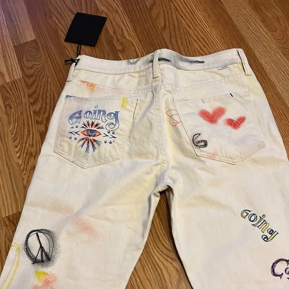 NWT MOTHER The Scapper Cuff Ankle Fray in Superstition size 29 - Picture 16 of 16